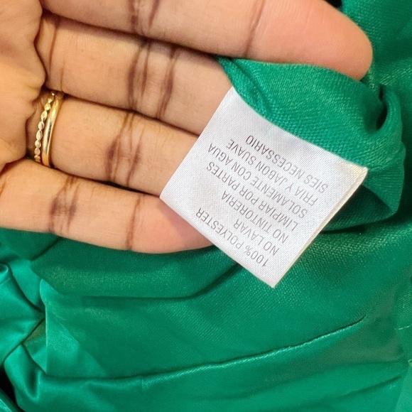 Mac Duggal Faux Wrap Long Sleeve A-Line Gown - Picture 9 of 10